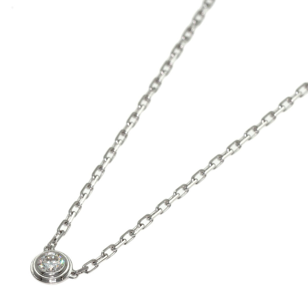 CARTIER 18k Silver Diamond Necklace